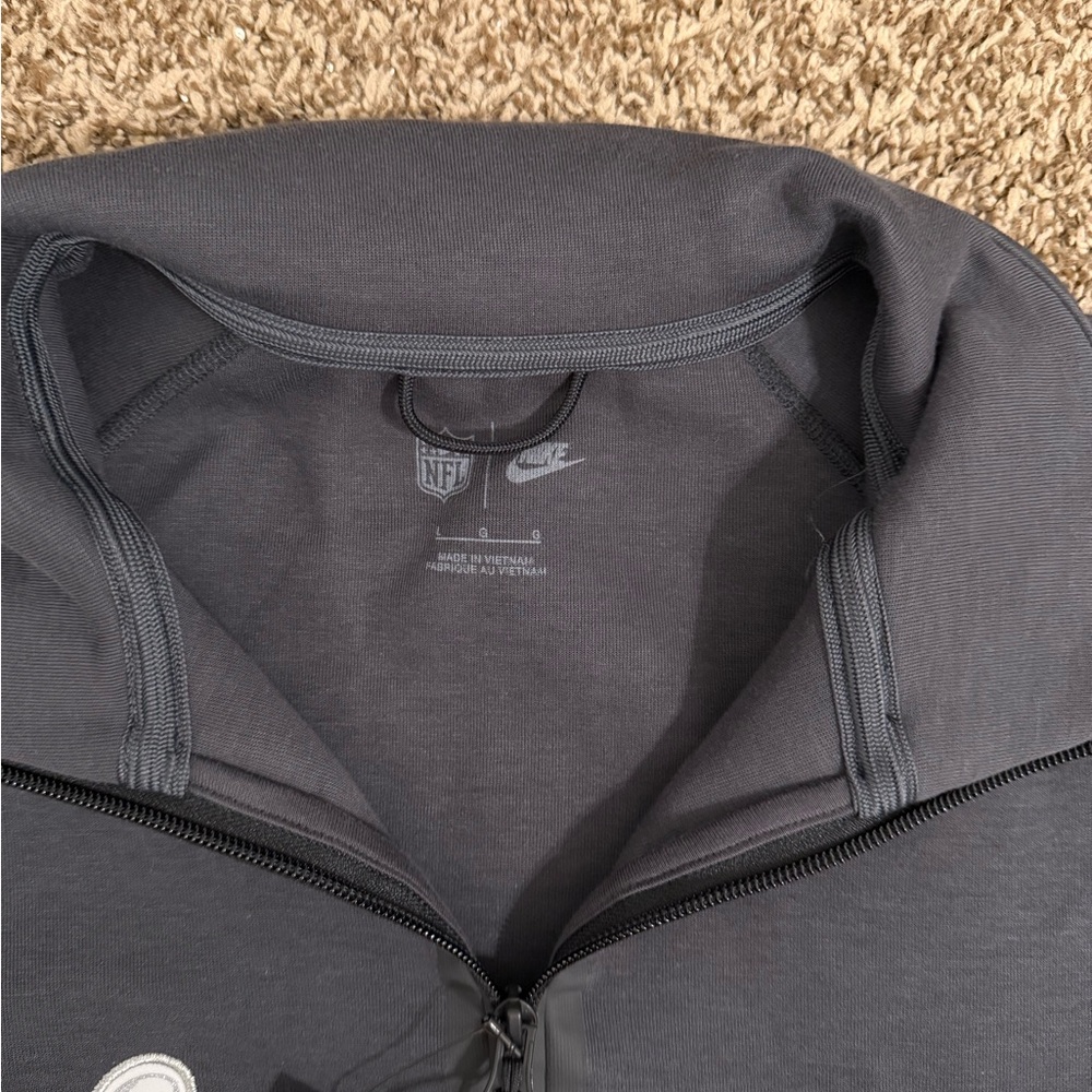 NFL Black Zip Up Sweater - Picture 3 of 6